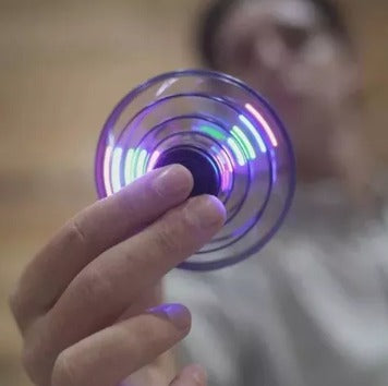 Mini OVNI con Luz Spinner con carga USB-Azul